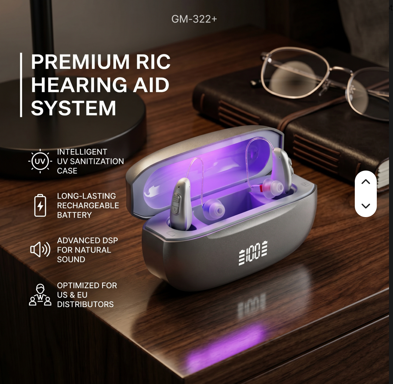 ClariHear Pro™ 32-Channel Comfort Hearing Aids